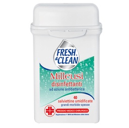[91508] Barattolo da 40 Salviette disinfettanti milleusi con antibatterico FreshClean
