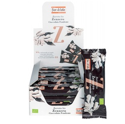 [95152] Barretta allo zenzero e cioccolato fondente 30gr Fior di loto - stagionale