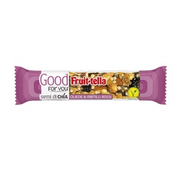 [93922] Barretta di frutta secca ciliegie e frutti rossi 36gr Good For You Fruitella