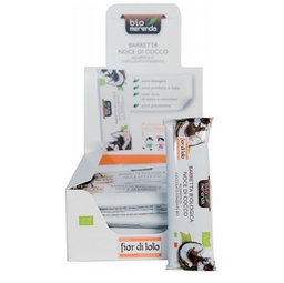 [95151] Barretta noce di cocco ricoperta di cioccolato fondente 30gr -stagionale