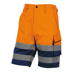 [92279] Bermuda da lavoro alta visibilitA' PHBE2 panostyle Tg. M arancio fluo