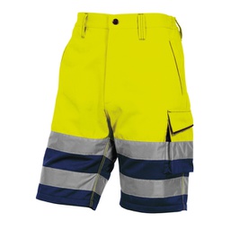 [92275] Bermuda da lavoro alta visibilitA' PHBE2 panostyle Tg. M giallo fluo