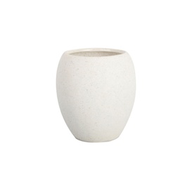 [91556] Bicchiere porta spazzolini bianco linea Stone