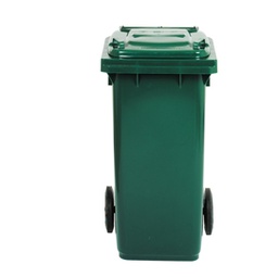 [86722] Bidone carrellato 120Lt bianco per raccolta differenziata