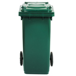 [86725] Bidone carrellato 120Lt verde scuro per raccolta differenziata