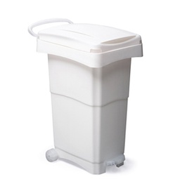 [86737] Bidone mobile 80Lt a pedale bianco per raccolta differenziata