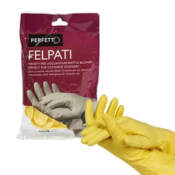 [94114] Blister 2 guanti in lattice felpati Taglia media M/7