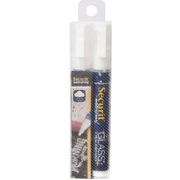 [77383] BLISTER 2 MARCATORI A GESSO LIQUIDO Waterproof BIANCO 2-6mm Securit