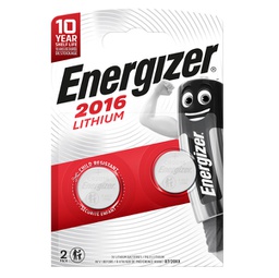 [89496] Blister 2 pile CR2016 Lithium - Energizer Specialistiche