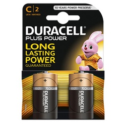 [36208] Blister 2 pile MN1400 Duracell PLUS 100 - MEZZA TORCIA C