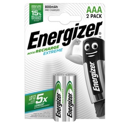 [94395] Blister 2 pile ricaricabili AAA - Energizer Extreme