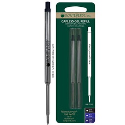 [64790] Blister 2 refill GEL per sfera Parker   BLU PUNTA FINE