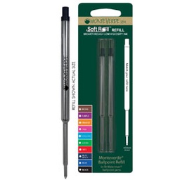 [64788] Blister 2 refill GEL per sfera Waterman   BLU PUNTA FINE