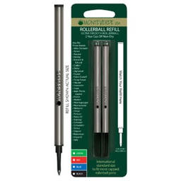 [64796] Blister 2 refill in metallo per ROLLER NERO PUNTA FINE