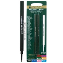 [64794] Blister 2 refill in plastica per ROLLER NERO PUNTA FINE