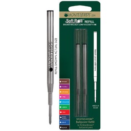[64761] Blister 2 refill per SFERA Montblanc   NERO PUNTA MEDIA