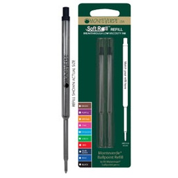 [64781] Blister 2 refill per SFERA Waterman ® NERO PUNTA MEDIA