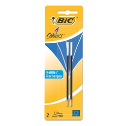 [78980] BLISTER 2 REFILLS BLU PER BIC®4 COLORS PEN DESK 1,0