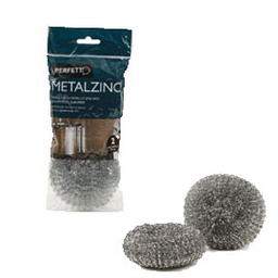 [74079] Blister 2 SPUGNE ZINCATE 30gr PERFETTO