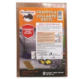 [95719] Blister 2 tavole collanti per ratti Protemax