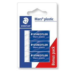 [83272] Blister 3 gomme Marsplastic mini 526 53 bianca STAEDTLER