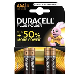 [36209] Blister 4 pile MN2400 Duracell PLUS 100 - MINISTILO AAA