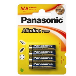 [57373] BLISTER 4 PILE MINISTILO ALKALINE AAA 1,5V PANASONIC