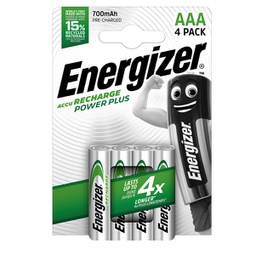 [94397] Blister 4 pile ricaricabili AAA - Energizer Power Plus