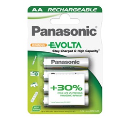 [62479] BLISTER 4 PILE STILO RICARICABILI AA 1,2V INFINIUM PANASONIC