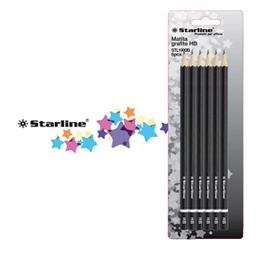 [STL1900B] BLISTER 6 MATITE GRAFITE HB STARLINE