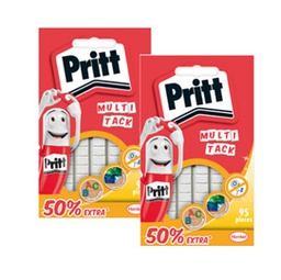 [65591] BLISTER 95 GOMMINI ADESIVI UNIVERSALI BIANCHI MULTI-TACK PRITT