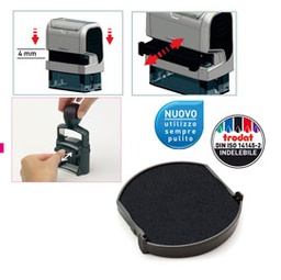 [80944] BLISTER DA 2 TAMPONI 6/4638 NERO TRODAT