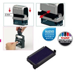 [83417] Blister da 3 tamponi 6/4910 Blu Trodat