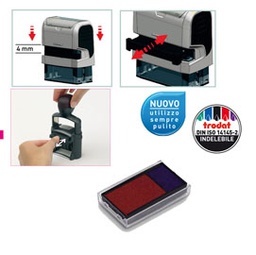 [83415] Blister da 3 tamponi 6/4912-2 Blu/Rosso Trodat