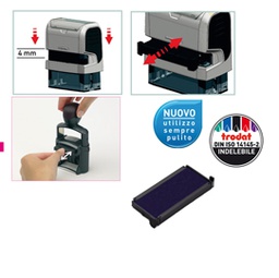 [83432] Blister da 3 tamponi 6/4915 blu Trodat