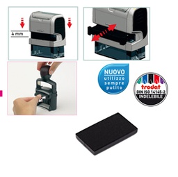 [83440] Blister da 3 tamponi 6/4926 nero Trodat