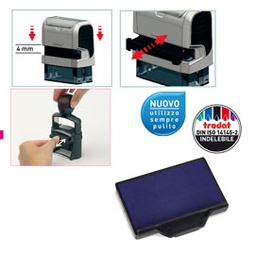 [83427] Blister da 3 tamponi 6/53 blu Trodat