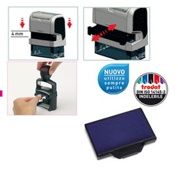 [83425] Blister da 3 tamponi 6/56 blu Trodat