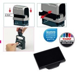 [83541] Blister da 3 tamponi 6/58 nero Trodat