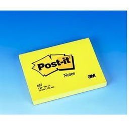 [32160] BLOCCO 100fg Post-it  Giallo Canary 76x102mm 657