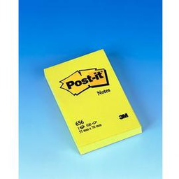 [32159] BLOCCO 100fg Post-it® Giallo Canary 76x51mm 656