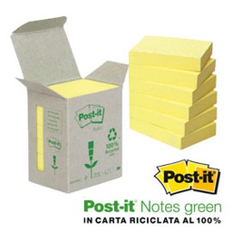 [64220] BLOCCO 100foglietti Post-itÂ® Notes Green 38x51mm 653-1B GIALLO