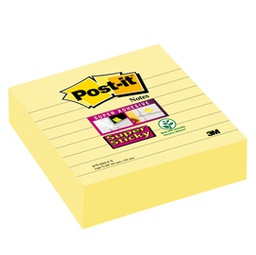[77436] Blocco 70fg. Post-it  Super Sticky Giallo Canary 101x101mm a righe 675-SS3CY-EU