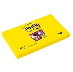 [45060] BLOCCO 90foglietti Post-it® Super Sticky 655-S 76x127mm GIALLO ORO