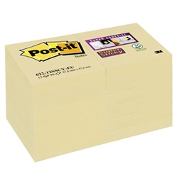 [71247] BLOCCO 90foglietti Post-it  Super Sticky Giallo Canary 47,6x47,6mm 622-12SS-CY