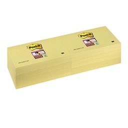 [71249] BLOCCO 90foglietti Post-it® SuperSticky Giallo Canary 76x127mm 655-12SS-CY