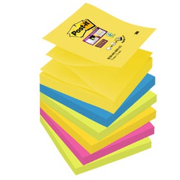 [71239] BLOCCO 90FOGLIETTI POST-IT  SUPER STICKY Z-NOTES 76X76MM R330-6SS-RIO D/J