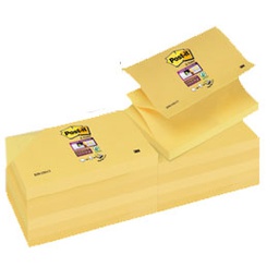 [71237] BLOCCO 90foglietti Post-it  Super Sticky Z-Notes Canary76x127mm R350-123SS-CY