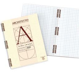 [28567] BLOCCO ARCHITETTO SPIRALE 22X29,7CM BIANCO 40FG 100GR