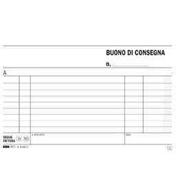 [50280] BLOCCO BUONI DI CONSEGNA 50/50 10X17CM RIC E5196C